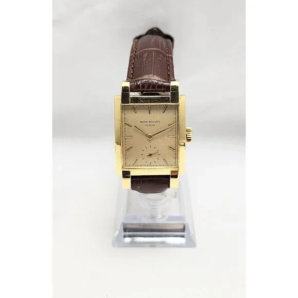Vintage Patek Philippe 2443 Watch w/ Bold Lugs Circa 1950s 18k Gold 40mm x 26mm - Picture 3 of 16